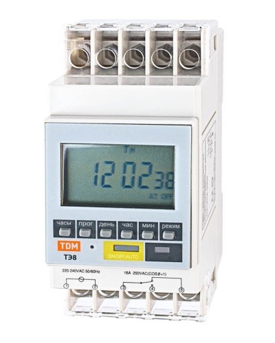 ТЭ8A-1мин/7дн-8on/off-16А-DIN TDM (SQ1503-0002). Таймер электронный. TDM ЕLECTRIC в Кемерово