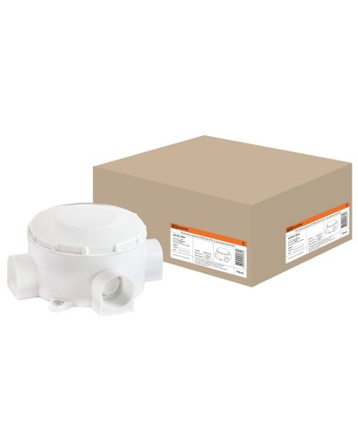 Распаячная коробка ОП D80х35мм, IP42, 3-х рожковая, белая TDM (SQ1401-4004). Распаячная коробка ОП. TDM ЕLECTRIC в Кемерово