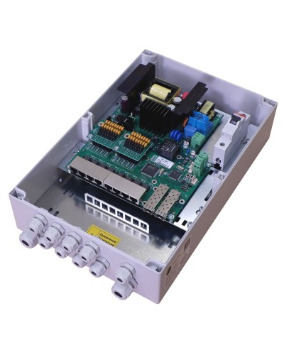 TFortis PSW-2G8F+. Коммутатор для подключения 8 камер. TFortis в Кемерово