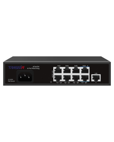 TR-NS1109-120-8PoE. Коммутатор с PoE. Trassir в Кемерово