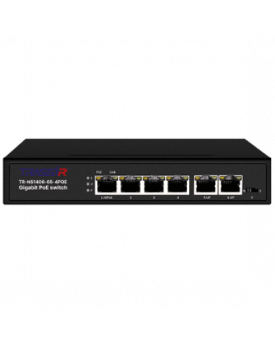 TR-NS1406-65-4POE. Коммутатор с PoE. Trassir в Кемерово
