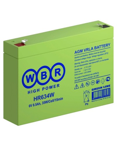 WBR HR634W. Аккумулятор герметичный свинцово-кислотный. WBR в Кемерово