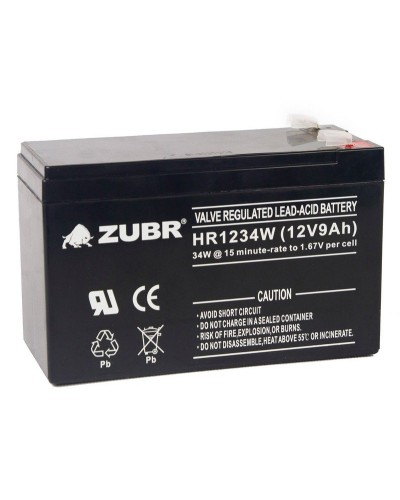 ZUBR HR 1234W (12V, 9Ah). Аккумулятор герметичный свинцово-кислотный. ZUBR в Кемерово