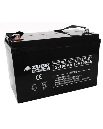 ZUBR MARINE GEL NPG 12-100 (12V, 100Ah). Аккумулятор герметичный свинцово-кислотный. ZUBR в Кемерово