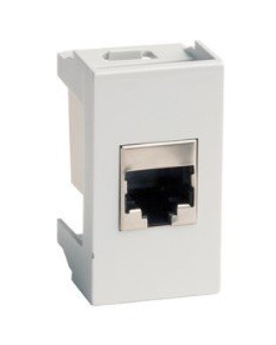 Розетка RJ-45 Viva 1 модуль серая (45138): Розетка компьютерная с одним разъёмом в Кемерово