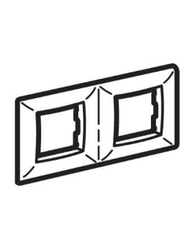 Рамка на 2+2 модуля (двухместная), слоновая кость (75012O): Рамка двухместная, Brava в Кемерово