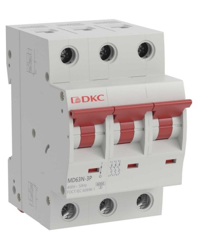 YON max MD63N 3P 40А 6кА C (MD63N-3PC40). Автоматический выключатель. ДКС в Кемерово