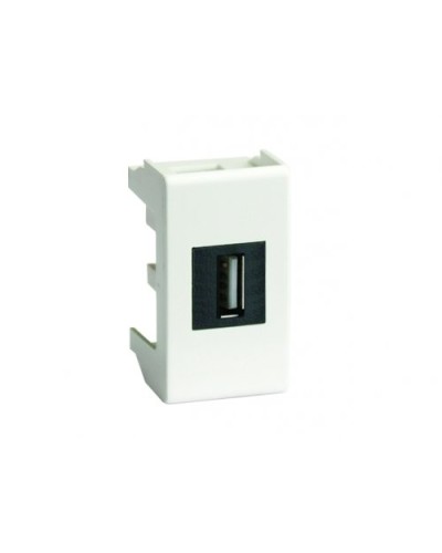 Розетка USB 2.0 Brava 1 модуль белая (76200B): Розетка USB в Кемерово