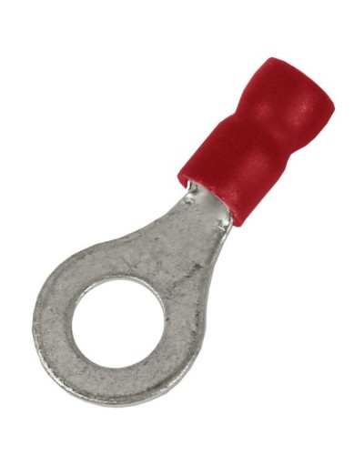 Наконечник НКИ 0,25-1,5 М5 (D5,3мм) с отверстием под винт (100 шт) (2A5P-EE-PVC). Наконечник с отверстием под винт и изолированным фланцем ПВХ. ДКС в Кемерово