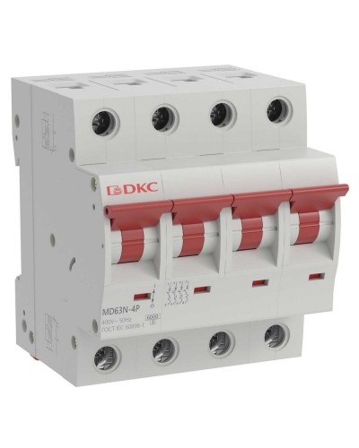 YON max MD63N 4P 50А 6кА C (MD63N-4PC50). Автоматический выключатель. ДКС в Кемерово