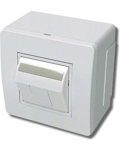 Коробка в сборе с 1 розеткой RJ45, кат.5е, белая (10665): Коробка в сборе в Кемерово
