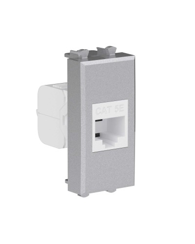 Розетка RJ-45, кат.5E, Avanti, 1 модуль, закаленная сталь (4404661): Розетка компьютерная модульная в Кемерово