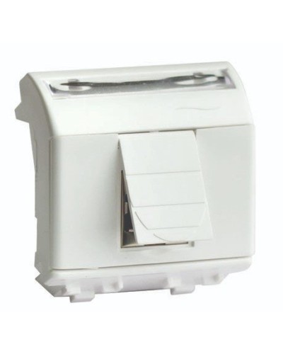 Розетка RJ-45 Brava 2 модуля слоновая кость (75655S): Розетка компьютерная с двумя разъёмами в Кемерово