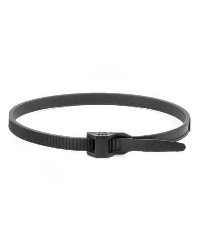 Хомут 9х300 P6.6 черный (100шт) (26502SR). Хомут с плоским замком. ДКС в Кемерово