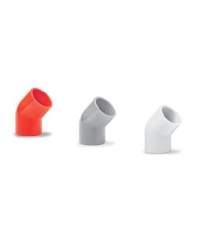 Ecoplast поворот 45гр., для аспирационной системы D25, АБС, красный (10 шт) (49225-10). Поворот для аспирационной системы. Экопласт в Кемерово