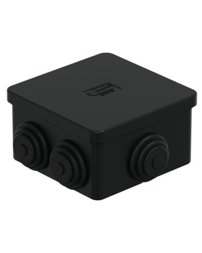 Коробка JBS070 70х70х40, 6 вых., IP44, черная (44056BL-1). Коробка монтажная. Экопласт в Кемерово