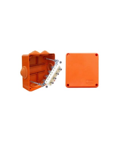 Коробка JBS100 100х100х55, 6 вых., 4P (0,15…4мм²) (43147HF): Коробка монтажная, огнестойкая, без галогена в Кемерово