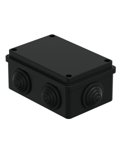 Коробка JBS120 120х80х50, 6 вых., IP55, черная (44008BL-1). Коробка монтажная. Экопласт в Кемерово