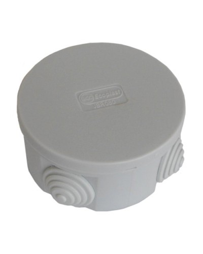 Коробка JBR080 D=80х40, 4 вых., IP44, серая (44005). Коробка монтажная. Экопласт в Кемерово