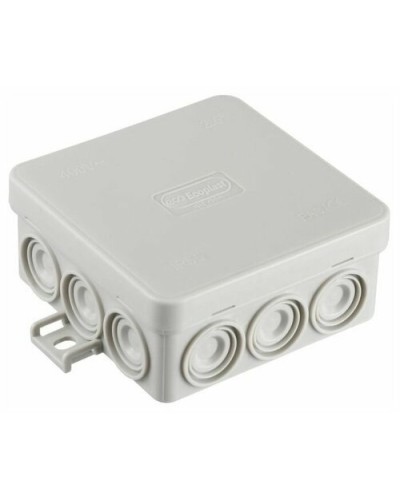 Коробка JBL085 85х85х38, 12 вых., 6P (0,15...2,5мм²) серая (43255HF-GR). Коробка монтажная, огнестойкая, без галогена. Экопласт в Кемерово