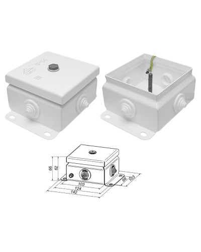 КМ IP55-1010 (без DIN рейки). Коробка монтажная электротехническая. Гефест в Кемерово