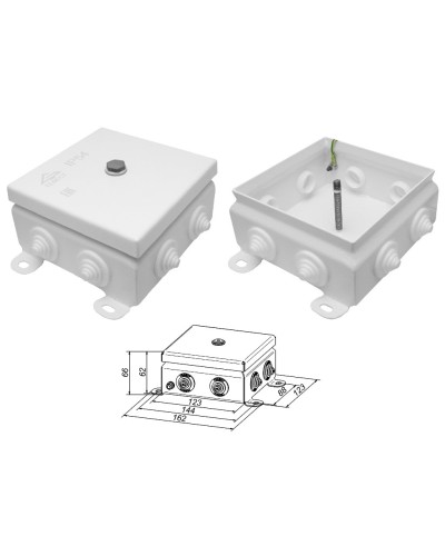 КМ IP55-1212. Коробка монтажная электротехническая. Гефест в Кемерово