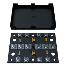 KRA-4 75 Om black (MEC42102). Коробка на 4 абонента. МЭК-Электрика