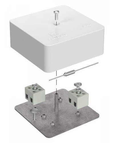 Коробка огнестойкая 75х75х30 (40-0450-FR1.5-4-П). Коробка огнестойкая для открытой установки. Промрукав в Кемерово