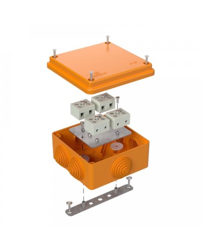 Коробка огнестойкая 100х100х50 для о/п (40-0300-FR6.0-8). Коробка огнестойкая для открытой установки. Промрукав в Кемерово