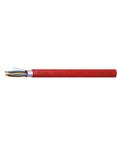 КПСВЭВнг(А)-LS 3х2х0,75 (Спецкабель). Кабель симметричный для систем сигнализации и управления, групповой прокладки, с пониженным дымо- и газовыделением. Спецкабель в Кемерово
